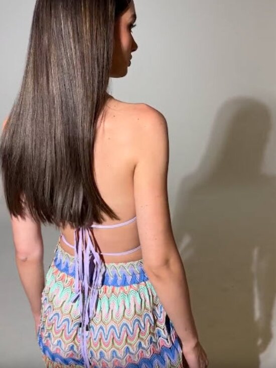 AKIRA “Take Me to Miami” Halter Top & Duster – NWT – L/XL (Fits M) - Picture 5 of 16